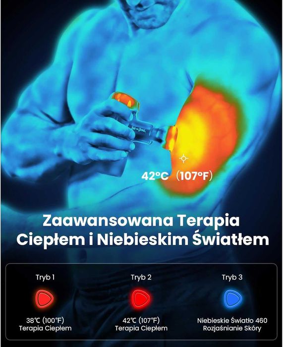 BOB AND BRAD M7 Plus Mini Masażer z Termoterapią Do Regeneracji Mięśni