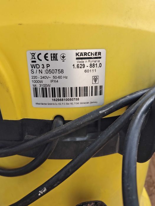 Пилосос Karcher WD3 P