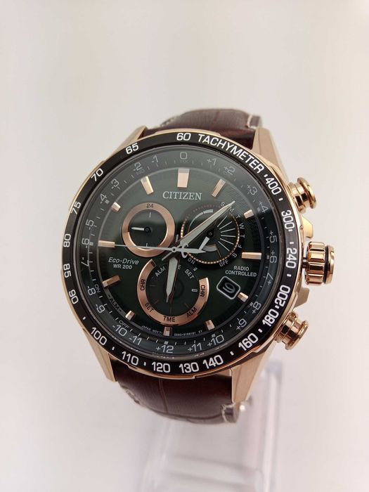 Японские часы Citizen CB5919-00X радиосигнал, вечник, сапфир, тахиметр