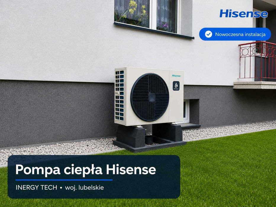 Pompa Ciepła 10 kW Hisense Hitachi z kompletnym montażem