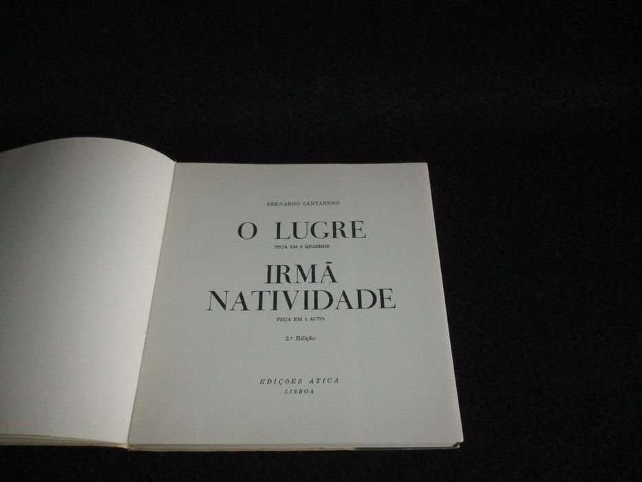 Livro O Lugre Bernardo Santareno 2ª edição Ática