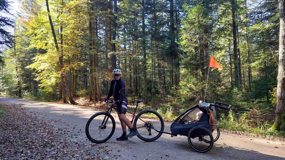 Przyczepa rowerowa qeridoo sportrex 2 - dla dwójki dzieci