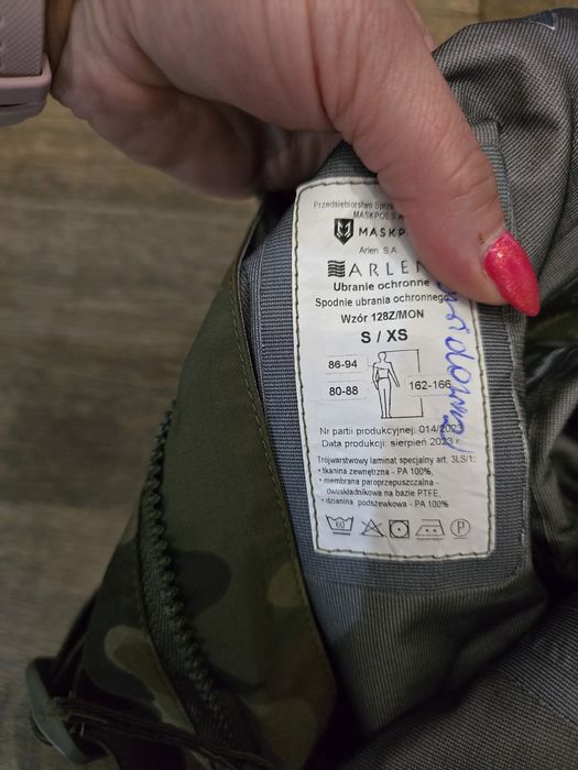 Spodnie GoreTex wzór 128 MON S/XS wojsko