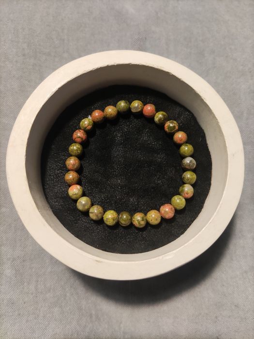 Bransoletka z kamieni naturalnych unakit