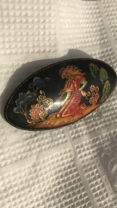 Палех брошка/колекції/антікварна творчість