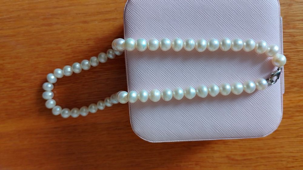 Бусы жемчуг натуральный/ Перли кольє намтсто