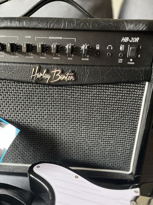 Zestaw gitarowy Harley Benton TE-20 BK Standard Series