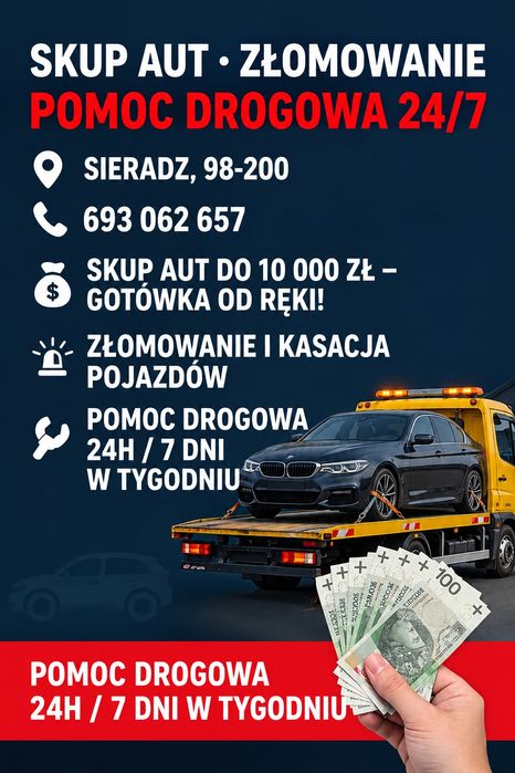 Usługi Transportowe Pomoc Drogowa Auto Laweta Holowanie