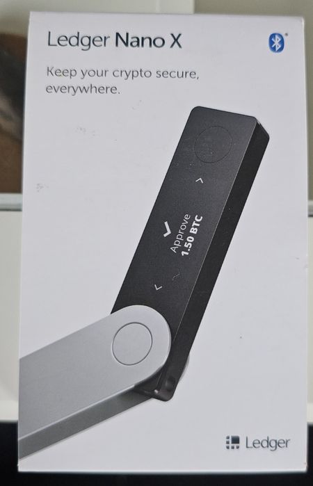 Portfel kryptowalut i NFT Ledger Nano X, srebrno-czarny Wałbrzych • OLX.pl