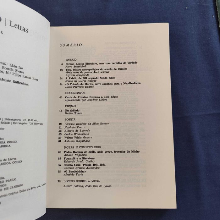Revista Colóquio Letras 81 - Setembro 1984