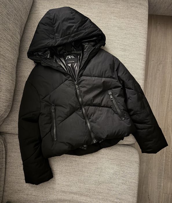 Тепла куртка пуховик оверсайз zara