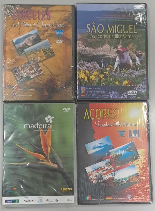 Pack sobre as Ilhas Portuguesas (4 DVD Novos e Selados)