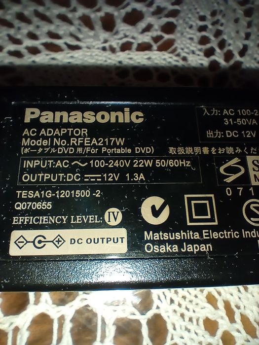 Panasonic DVD-LS83,екран 8'5",як новий