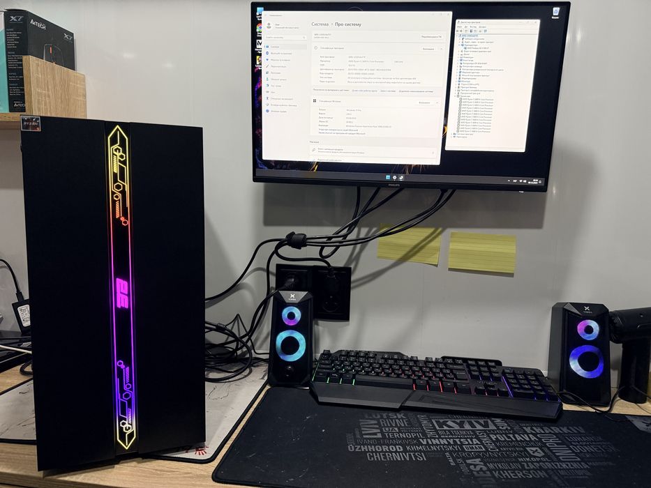 Компьютер Ігровий Ягуар Ryzen 5+ssd 1 тб+16ddr4+Asus TUF RX5700xt