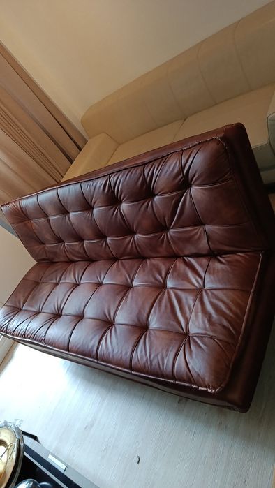 Sofá cama pele sintético