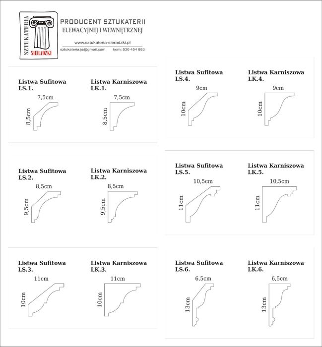 LS.9 Listwy sufitowe XPS. Tanie, lekkie i łatwe w montażu. Dostawa 48h