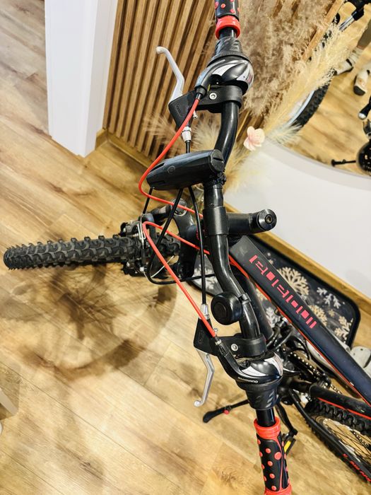 Rower indiana dla chlopca czerwno - czarny