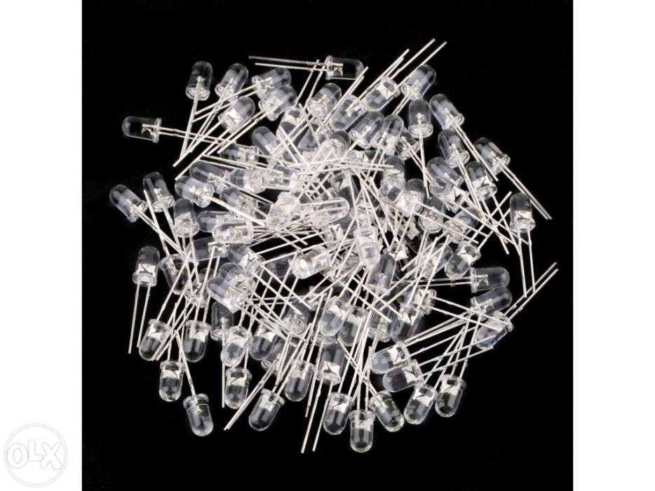 30 Led´s 5mm red / green / white super brilho