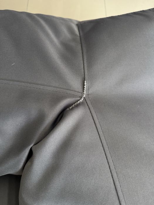 Бескаркасный диван "Кубик-2" серый