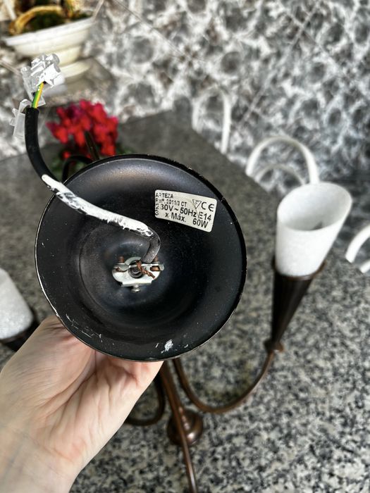 Conjunto de candeeiros rústicos de teto
