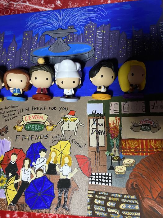 Картина разом з фігурками з серіалу «Друзі» Friends