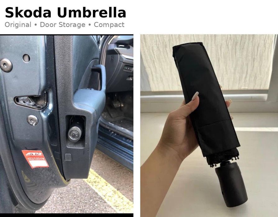 +ПОДАРОК см опис/Оригинальный зонт/оригінальна парасолька Skoda/Шкода