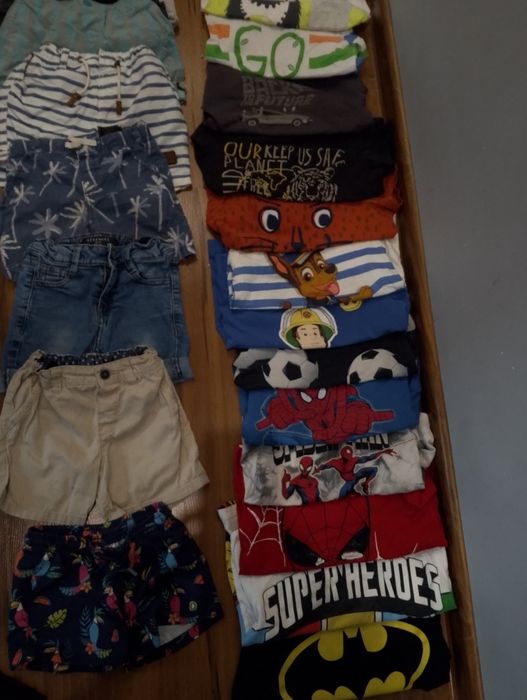 Paka ubrań 80 szt.dla chłopca 92-98 cm