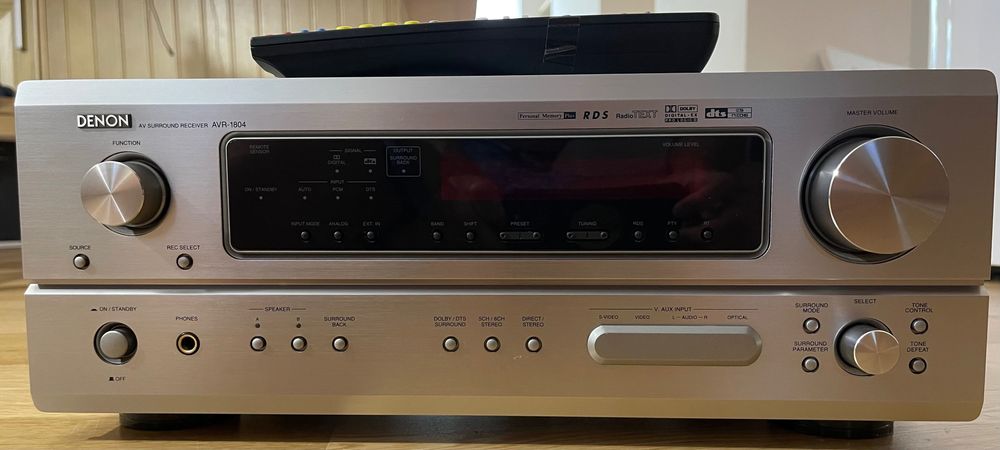 DENON AVR 1804 Receptor como novo (7 canais). 90 watts/canal.