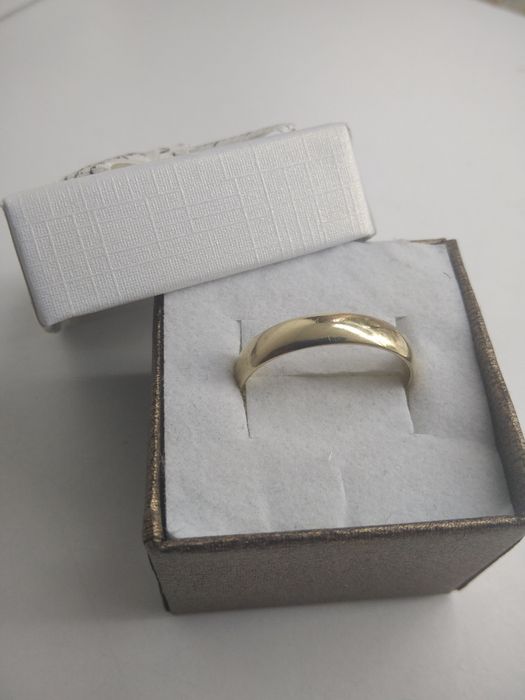 Złota obrączka półokrągła złoto 585 rozmiar 23  915