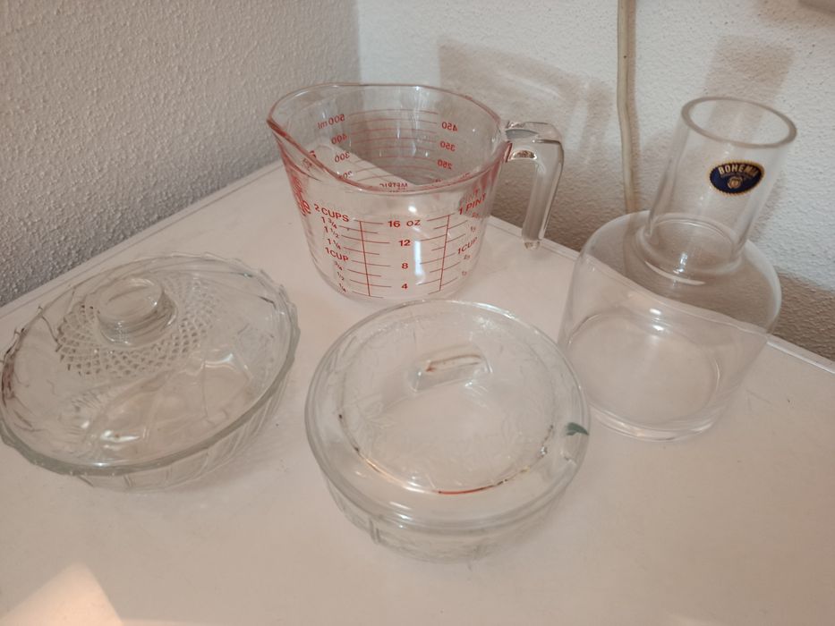 Conjunto de acessórios vidro cozinha