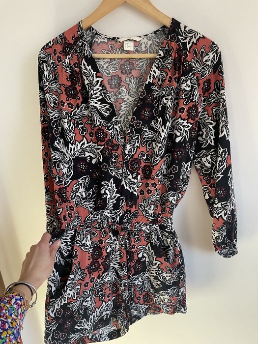 H&M wzorzysty kombinezon z kieszeniami
