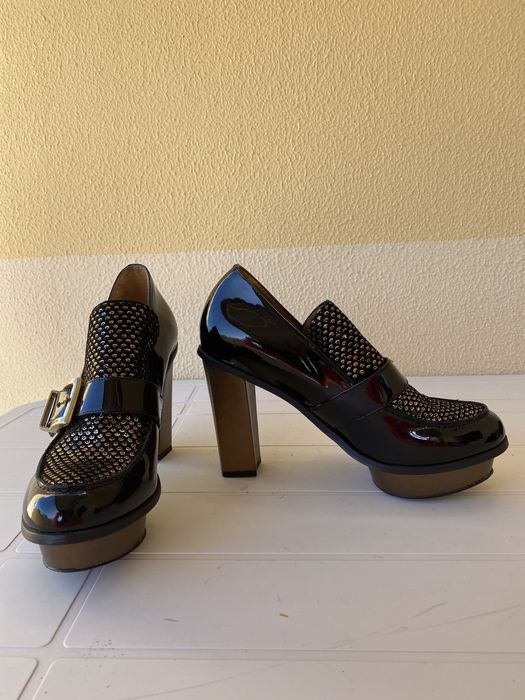 Sapatos de salto alto compensados Ana Sousa