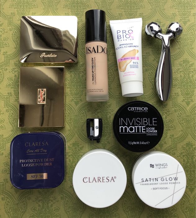 Cienie Guerlain YSL podkład IsaDora puder Claresa Catrice AA Wings