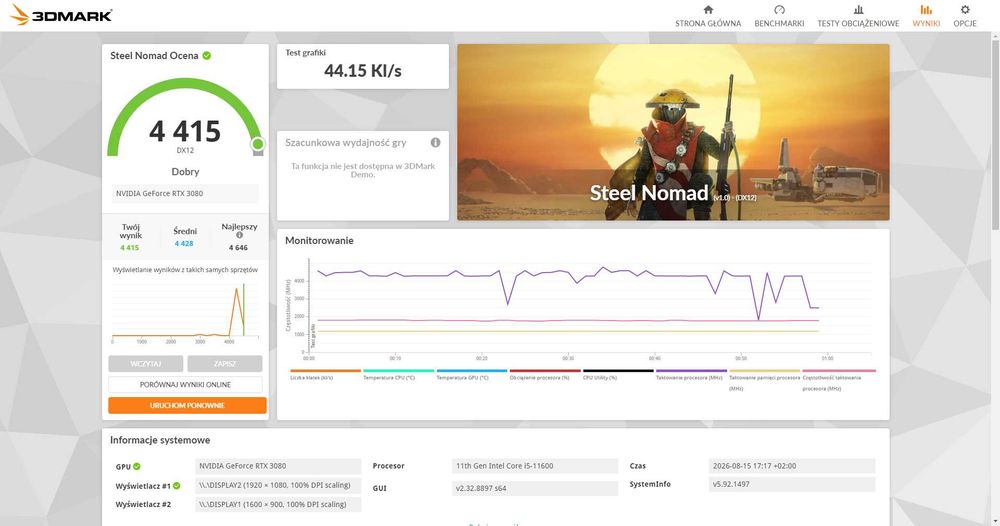 ASUS TUF RTX 3080 10GB OC | po serwisie | testy | pudełko
