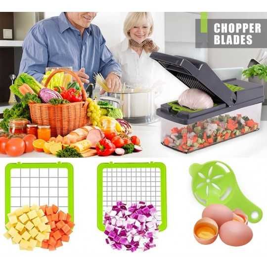 Krajalnica SZATKOWNICA WIELOFUNKCYJNA do warzyw owoców Tarka 14 w 1