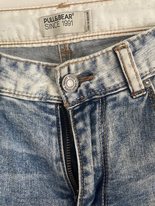 Jeansy z dziurami Pull&bear r.M wysoki stan