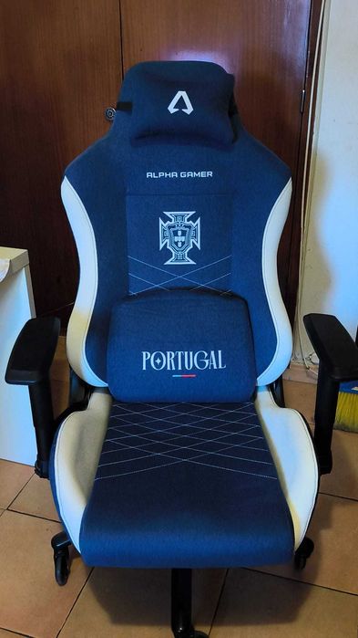 Cadeira Gaming Alpha Gamer Portugal '24 – Praticamente Nova