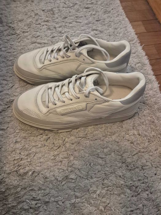 Sapatilhas Reebok em couro Club LTD Vintage R - Cru e cinzento