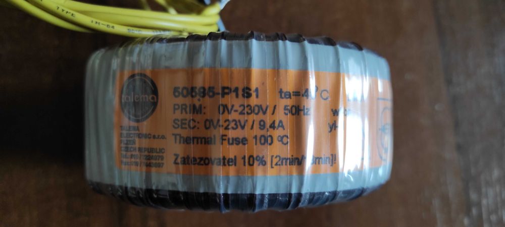 Sprzedam transformator toroidalny 23V/9,4A