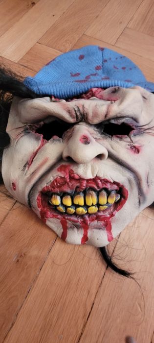 Nowa maska zombie gumowana Halloween