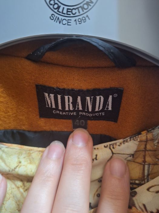 Płaszcz musztardowy M/L