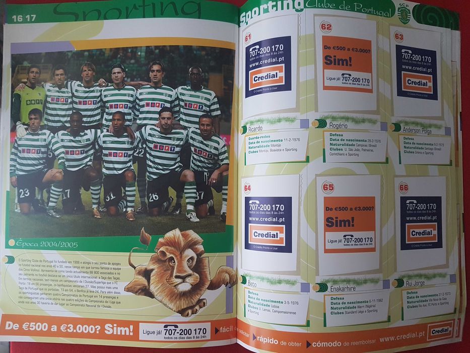 Caricaturas Benfica, Sporting e Porto, Jornal 'A Bola' Caderneta Cromos Completa