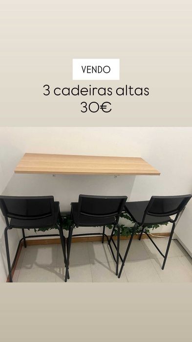 cadeiras altas de bancada