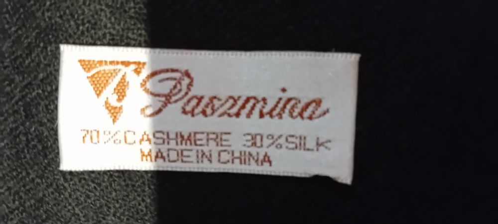 Pashmina -  zestaw dwóch kaszmirowo-jedwabnych szali Pashmina ,szary