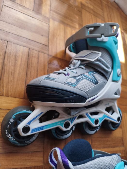 Patins em Linha Infantis Oxelo Fit 3 tamanho 32/35