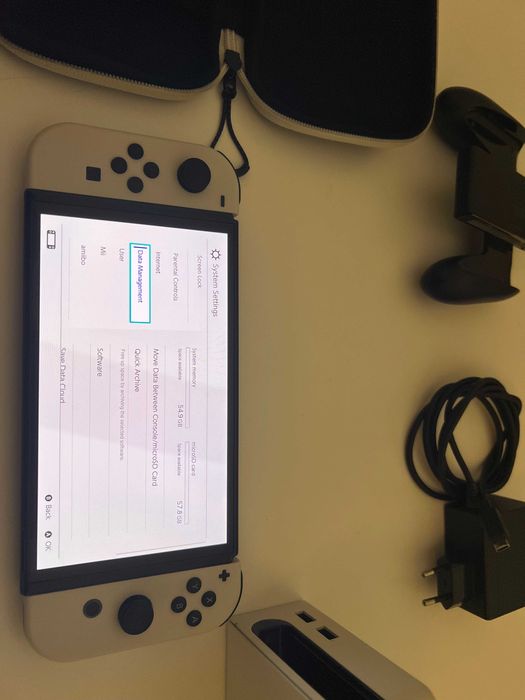 Nintendo Switch OLED Branca | Como nova + Dock + microSD 64GB