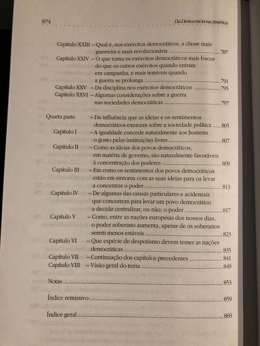 Tocqueville - Da Democracia na América