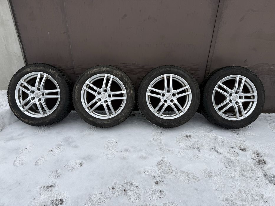 Komplet kół zimowych 5x112 Vw Skoda Seat 215/55/17 Michelin