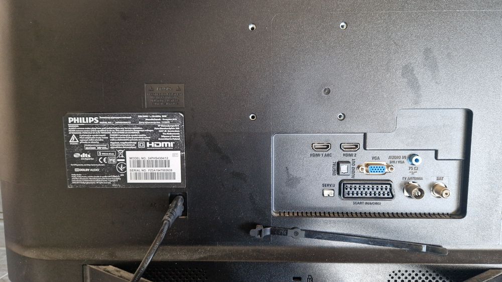 Telewizor, DVD, słuchawki bezprzewodowe