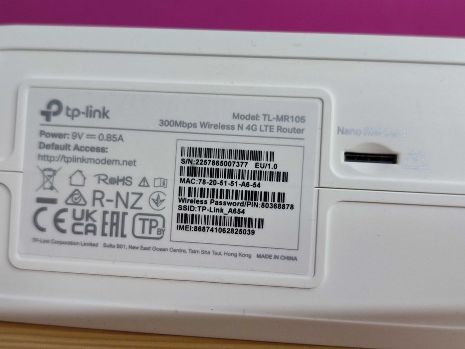 Tp-Link TL-MR105 4G Router 300mbps